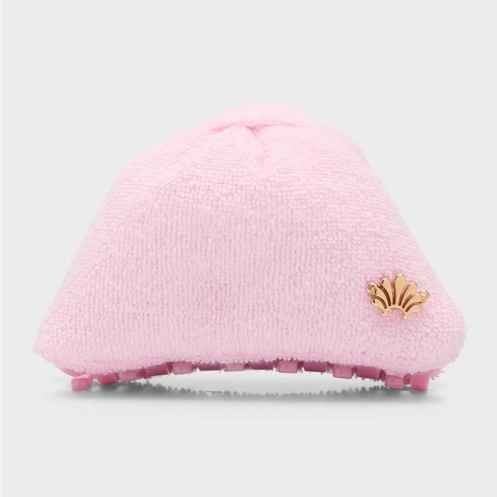 LELE SADOUGHI Simone Terry Cloth Claw Clip - Shell Pink